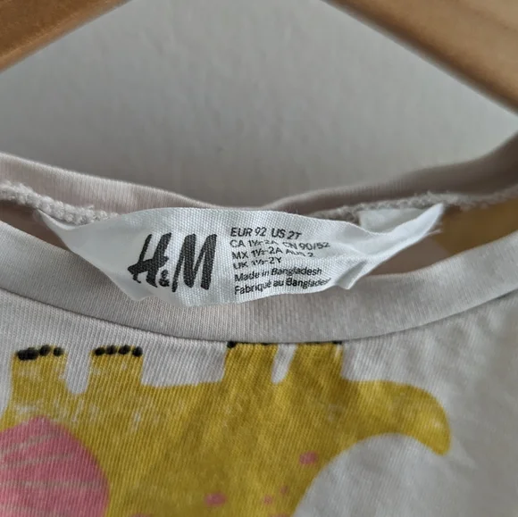 COPY - Dinosaur paint H&M T-shirt, 12 months up to 2T - Picture 3 of 4